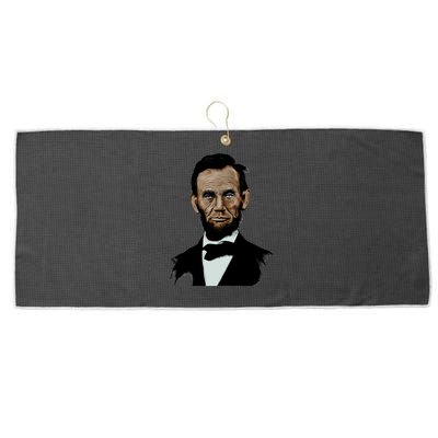 Abraham Lincoln Color Sketch Large Microfiber Waffle Golf Towel