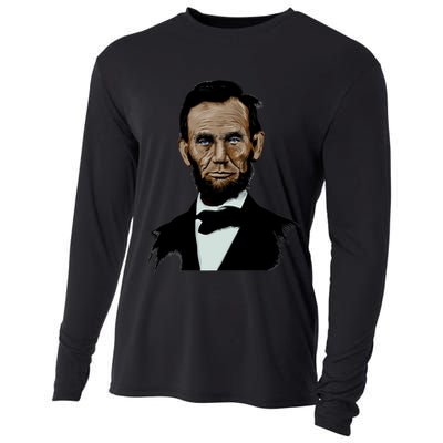 Abraham Lincoln Color Sketch Cooling Performance Long Sleeve Crew