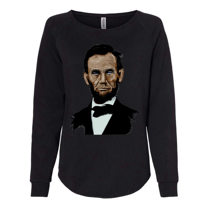 Abraham Lincoln Color Sketch Womens California Wash Sweatshirt