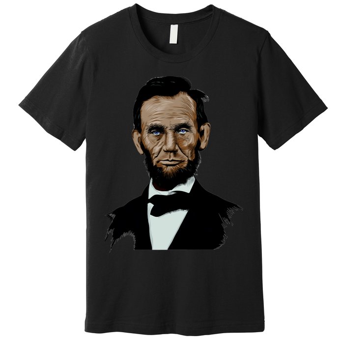 Abraham Lincoln Color Sketch Premium T-Shirt