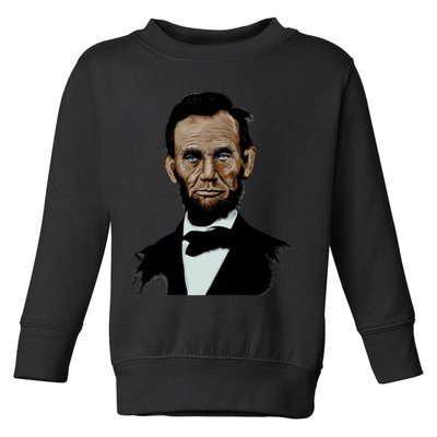 Abraham Lincoln Color Sketch Toddler Sweatshirt