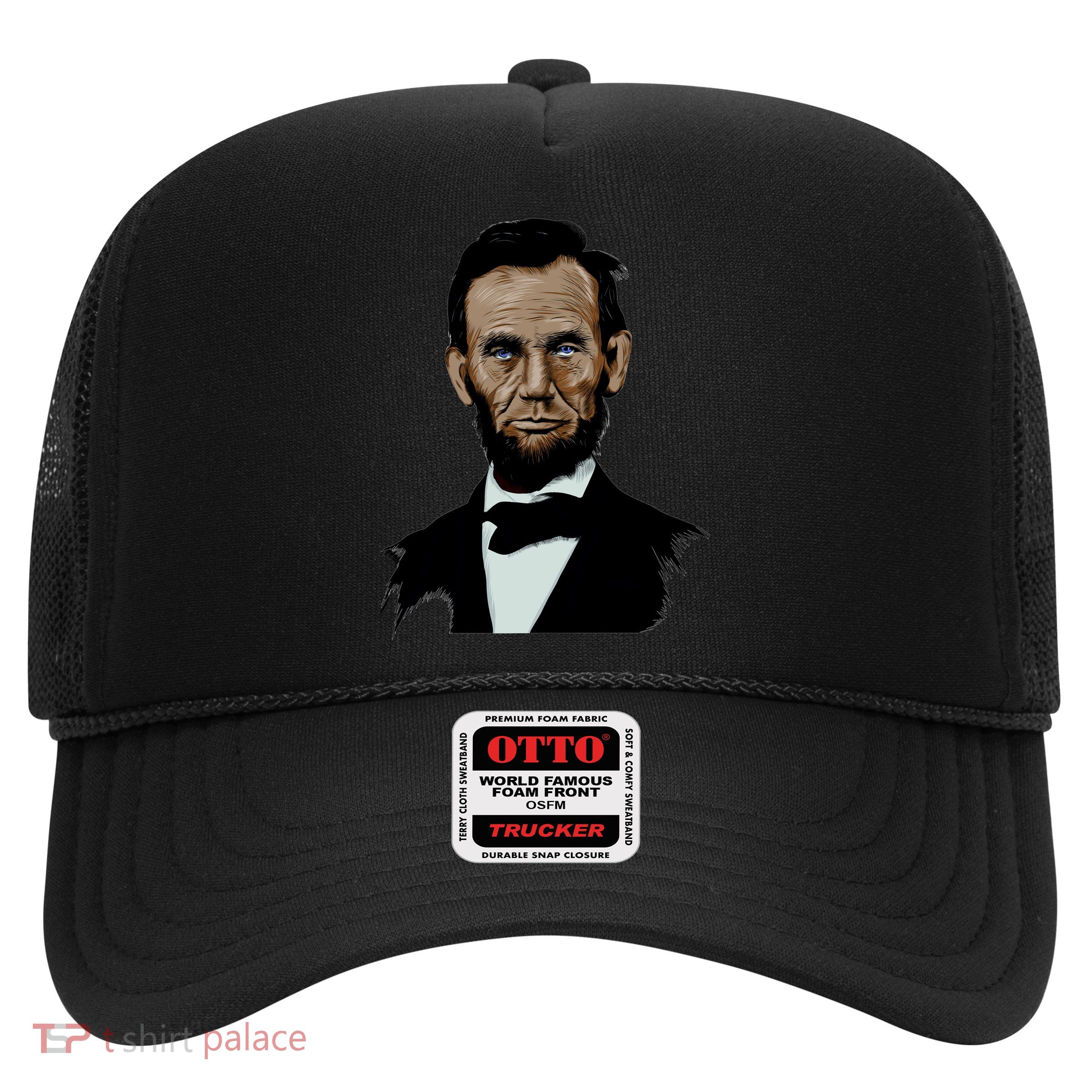 Abraham Lincoln Color Sketch Trucker Hat