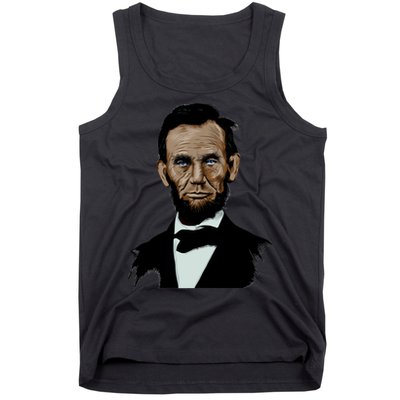 Abraham Lincoln Color Sketch Tank Top