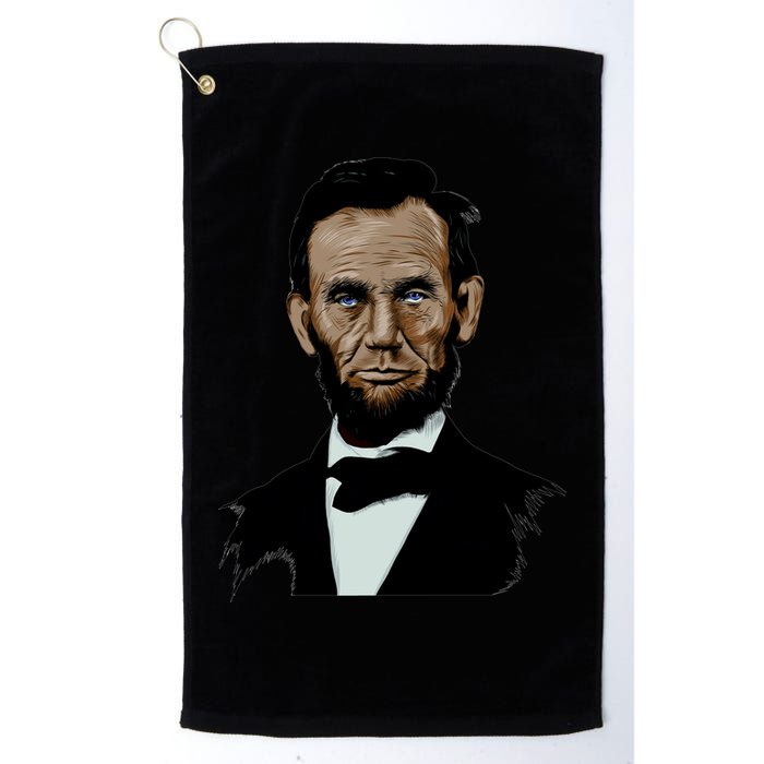 Abraham Lincoln Color Sketch Golf Towel