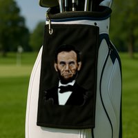 Abraham Lincoln Color Sketch Golf Towel