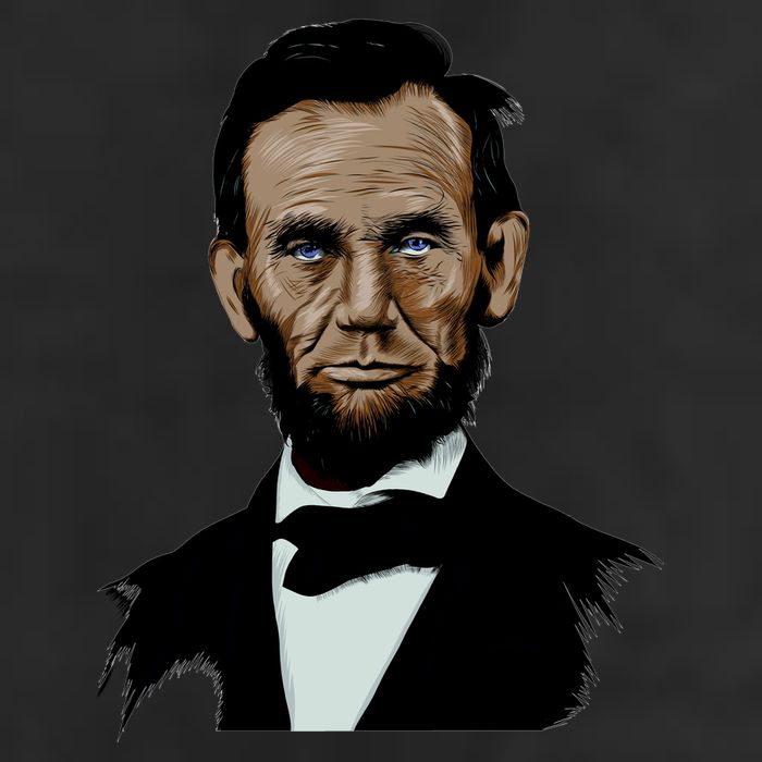 Abraham Lincoln Color Sketch Golf Towel