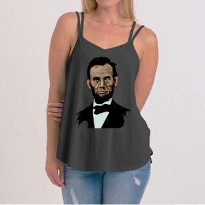 Abraham Lincoln Color Sketch Women's Strappy Tank