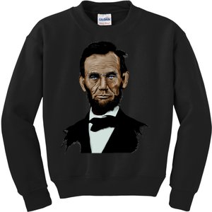 Abraham Lincoln Color Sketch Kids Sweatshirt