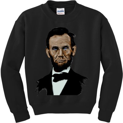 Abraham Lincoln Color Sketch Kids Sweatshirt