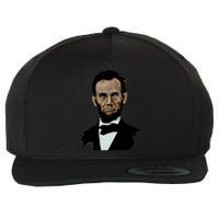 Abraham Lincoln Color Sketch Wool Snapback Cap