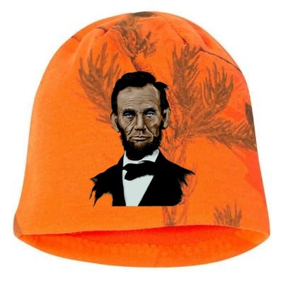 Abraham Lincoln Color Sketch Kati - Camo Knit Beanie