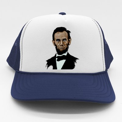 Abraham Lincoln Color Sketch Trucker Hat