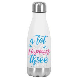 A Lot Can Happen In Three Days Easter Jesus Christian Attire Stainless Steel Insulated Water Bottle