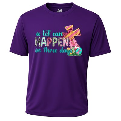 A Lot Can Happen In Three Days Easter Religious Cooling Performance Crew T-Shirt