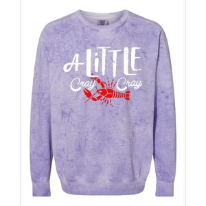 A Little Cray Crawfish Boils Colorblast Crewneck Sweatshirt