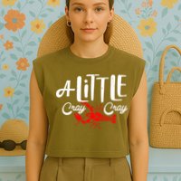 A Little Cray Crawfish Boils Garment-Dyed Women's Muscle Tee