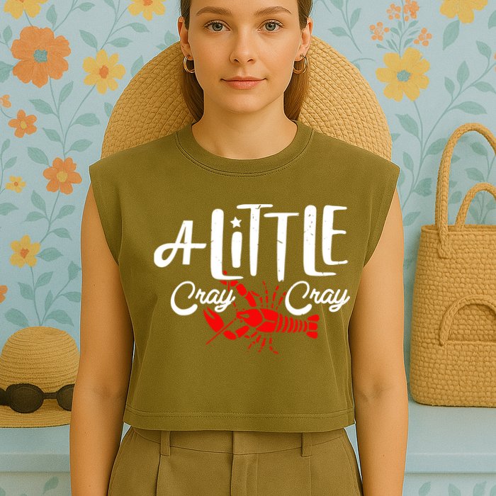 A Little Cray Crawfish Boils Garment-Dyed Women's Muscle Tee