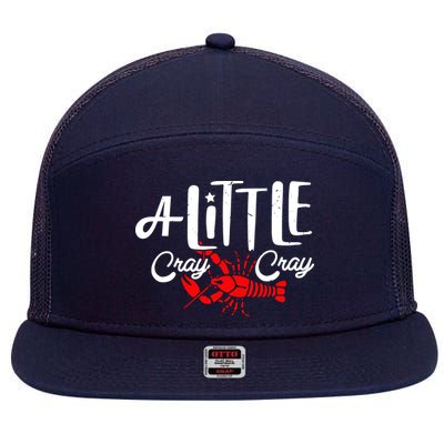 A Little Cray Crawfish Boils 7 Panel Mesh Trucker Snapback Hat
