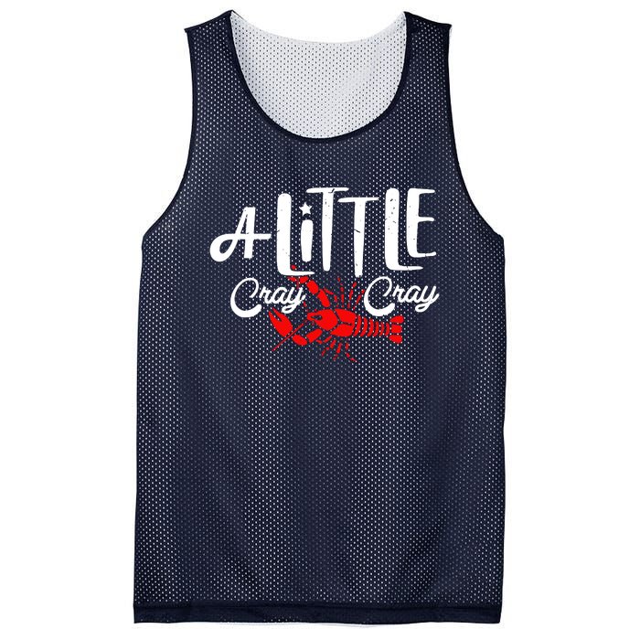 A Little Cray Crawfish Boils Mesh Reversible Basketball Jersey Tank