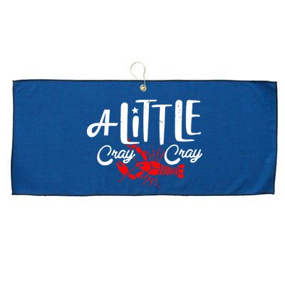 A Little Cray Crawfish Boils Large Microfiber Waffle Golf Towel