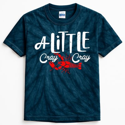 A Little Cray Crawfish Boils Kids Tie-Dye T-Shirt