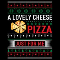 A Lovely Cheese Pizza Just For Me Ugly Christmas City Backpack