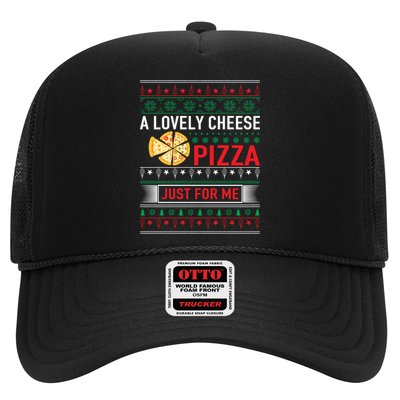 A Lovely Cheese Pizza Just For Me Ugly Christmas Trucker Hat