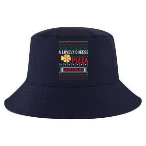 A Lovely Cheese Pizza Just For Me Ugly Christmas Cool Comfort Performance Bucket Hat