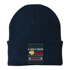 A Lovely Cheese Pizza Just For Me Ugly Christmas Knit Cap Winter Beanie