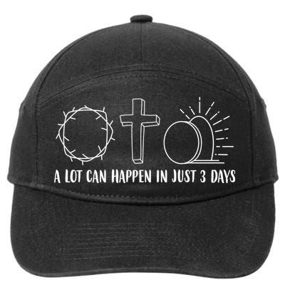 A Lot Can Happen In Just 3 Days Jesus Easter 7-Panel Snapback Hat