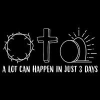 A Lot Can Happen In Just 3 Days Jesus Easter Drawstring Bag