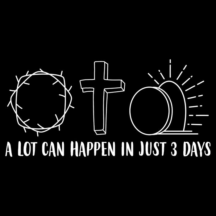 A Lot Can Happen In Just 3 Days Jesus Easter Drawstring Bag