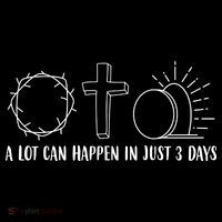A Lot Can Happen In Just 3 Days Jesus Easter Zip Tote Bag
