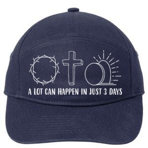 A Lot Can Happen In Just 3 Days Jesus Easter 7-Panel Snapback Hat