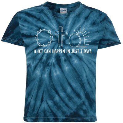 A Lot Can Happen In Just 3 Days Jesus Easter Kids Tie-Dye T-Shirt