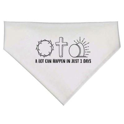 A Lot Can Happen In Just 3 Days Jesus Easter USA-Made Doggie Bandana