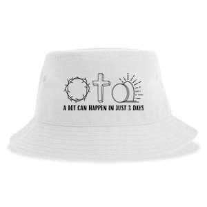 A Lot Can Happen In Just 3 Days Jesus Easter Sustainable Bucket Hat