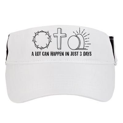 A Lot Can Happen In Just 3 Days Jesus Easter Adult Drive Performance Visor