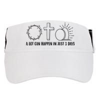 A Lot Can Happen In Just 3 Days Jesus Easter Adult Drive Performance Visor