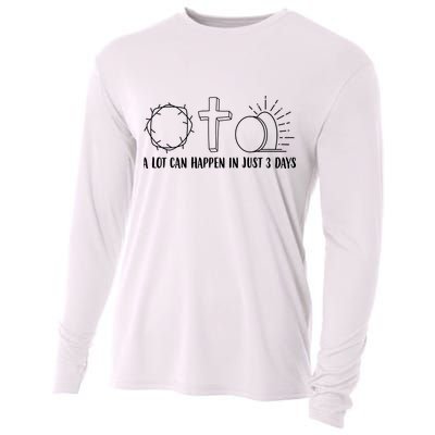 A Lot Can Happen In Just 3 Days Jesus Easter Cooling Performance Long Sleeve Crew