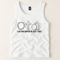 A Lot Can Happen In Just 3 Days Jesus Easter Tank Top
