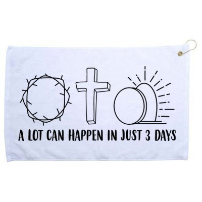 A Lot Can Happen In Just 3 Days Jesus Easter Grommeted Golf Towel