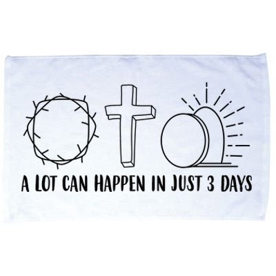 A Lot Can Happen In Just 3 Days Jesus Easter Microfiber Hand Towel