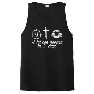 A Lot Can Happen 3 Days Easter Religious Christian PosiCharge Competitor Tank