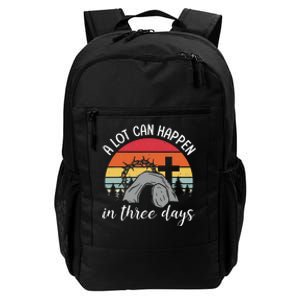 A Lot Can Happen In Three Days Easter Jesus Daily Commute Backpack