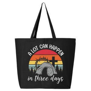 A Lot Can Happen In Three Days Easter Jesus 25L Jumbo Tote