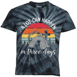 A Lot Can Happen In Three Days Easter Jesus Kids Tie-Dye T-Shirt