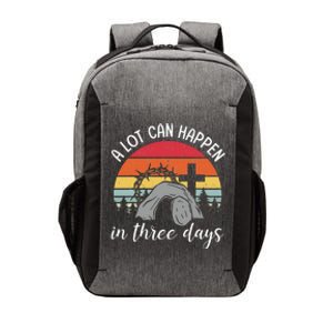 A Lot Can Happen In Three Days Easter Jesus Vector Backpack