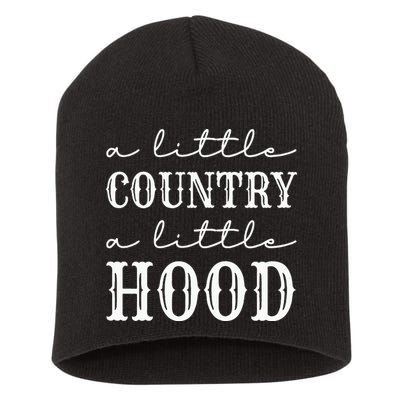 A Little Country A Little Hood Southern Short Acrylic Beanie