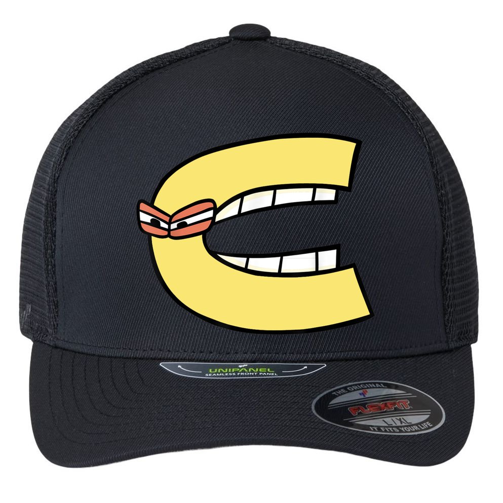 Alphabet Lore C Flexfit Unipanel Trucker Cap